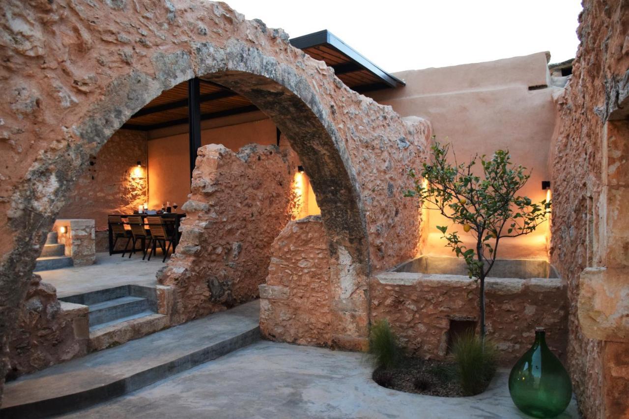 Almyrida Sands luxury stone villa Xirostérnion Esterno foto