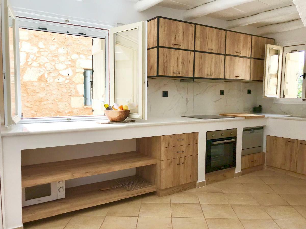 Almyrida Sands luxury stone villa Xirostérnion Esterno foto