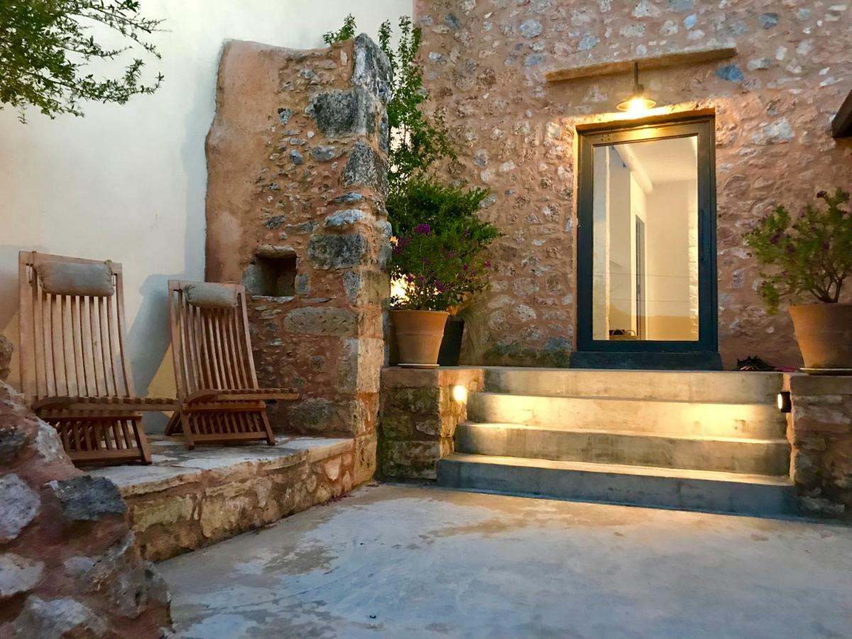 Almyrida Sands luxury stone villa Xirostérnion Esterno foto