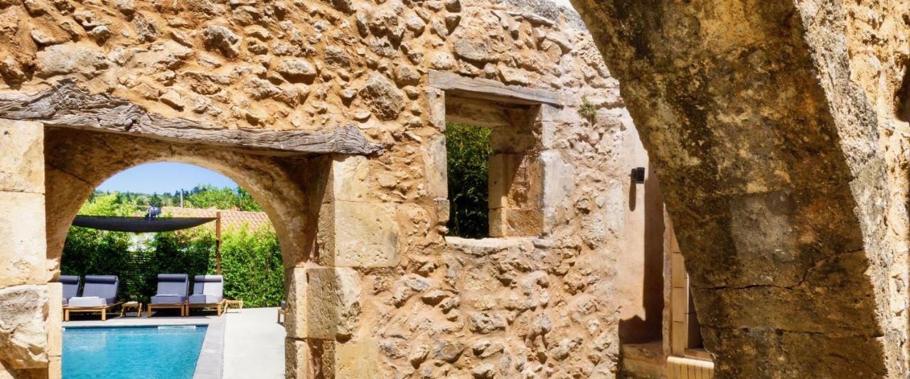 Almyrida Sands luxury stone villa Xirostérnion Esterno foto