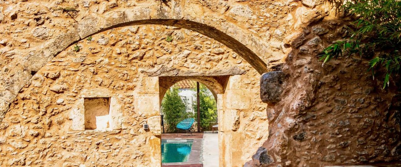 Almyrida Sands luxury stone villa Xirostérnion Esterno foto