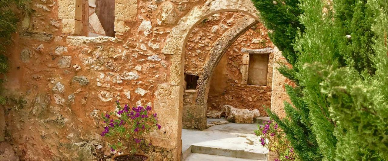 Almyrida Sands luxury stone villa Xirostérnion Esterno foto
