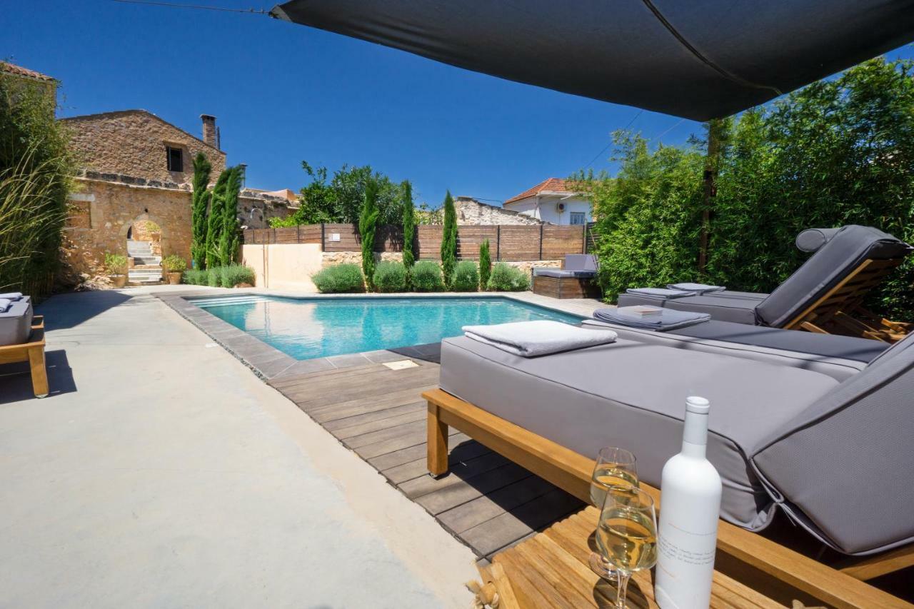 Almyrida Sands luxury stone villa Xirostérnion Esterno foto